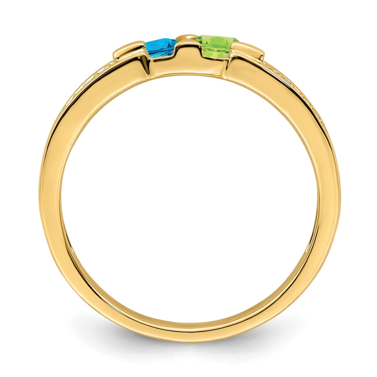 14K Family Jewelry Diamond Semi-Set Ring