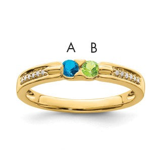 14K Family Jewelry Diamond Semi-Set Ring