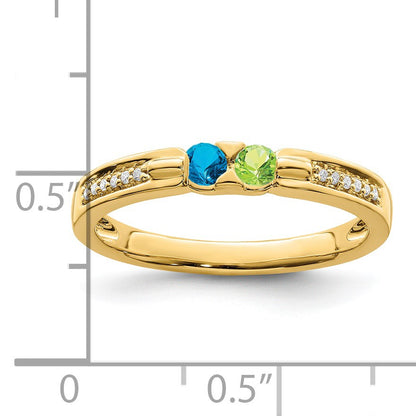 14K Family Jewelry Diamond Semi-Set Ring