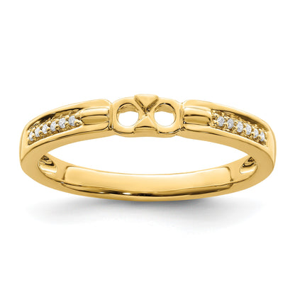 14K Family Jewelry Diamond Semi-Set Ring