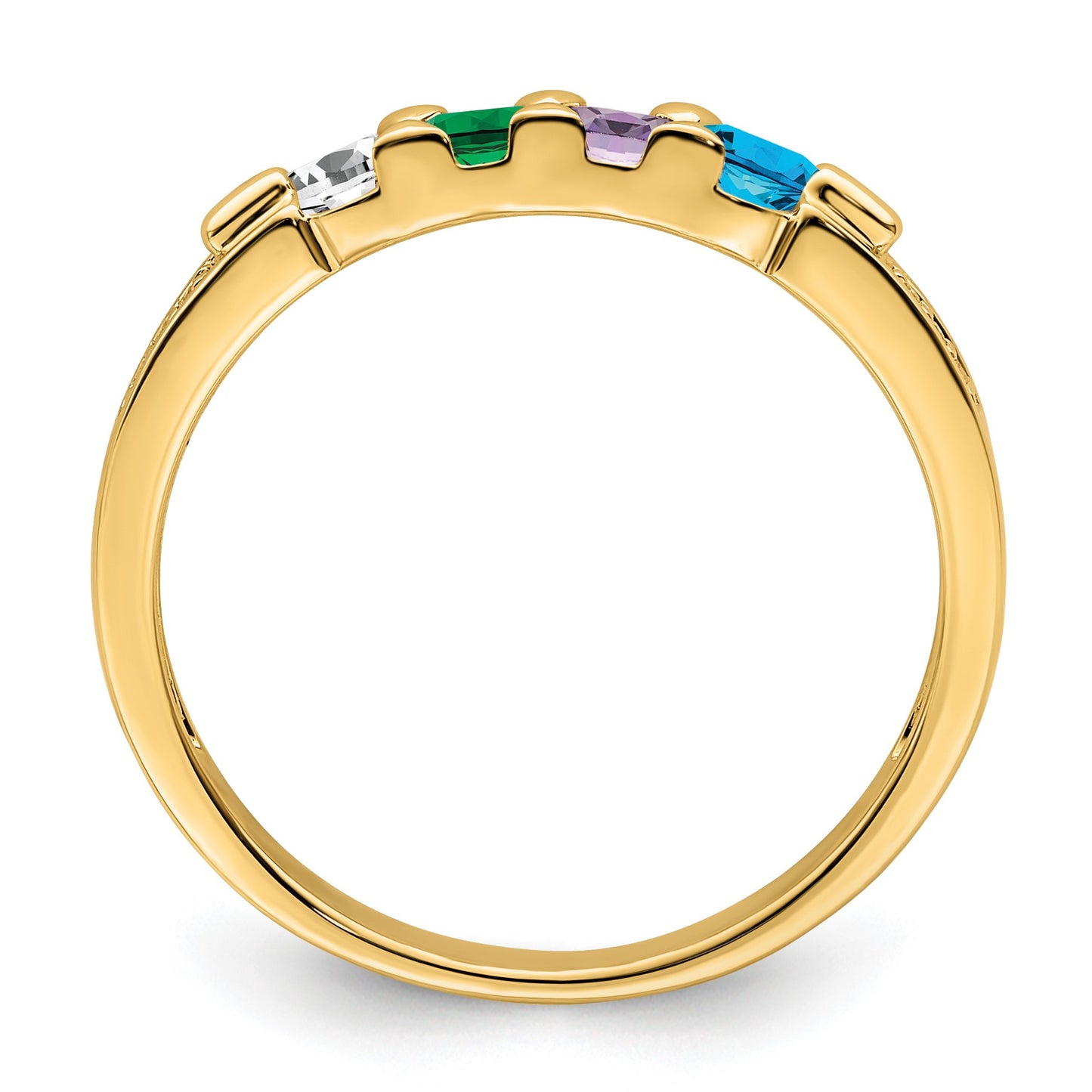 14K Family Jewelry Diamond Semi-Set Ring