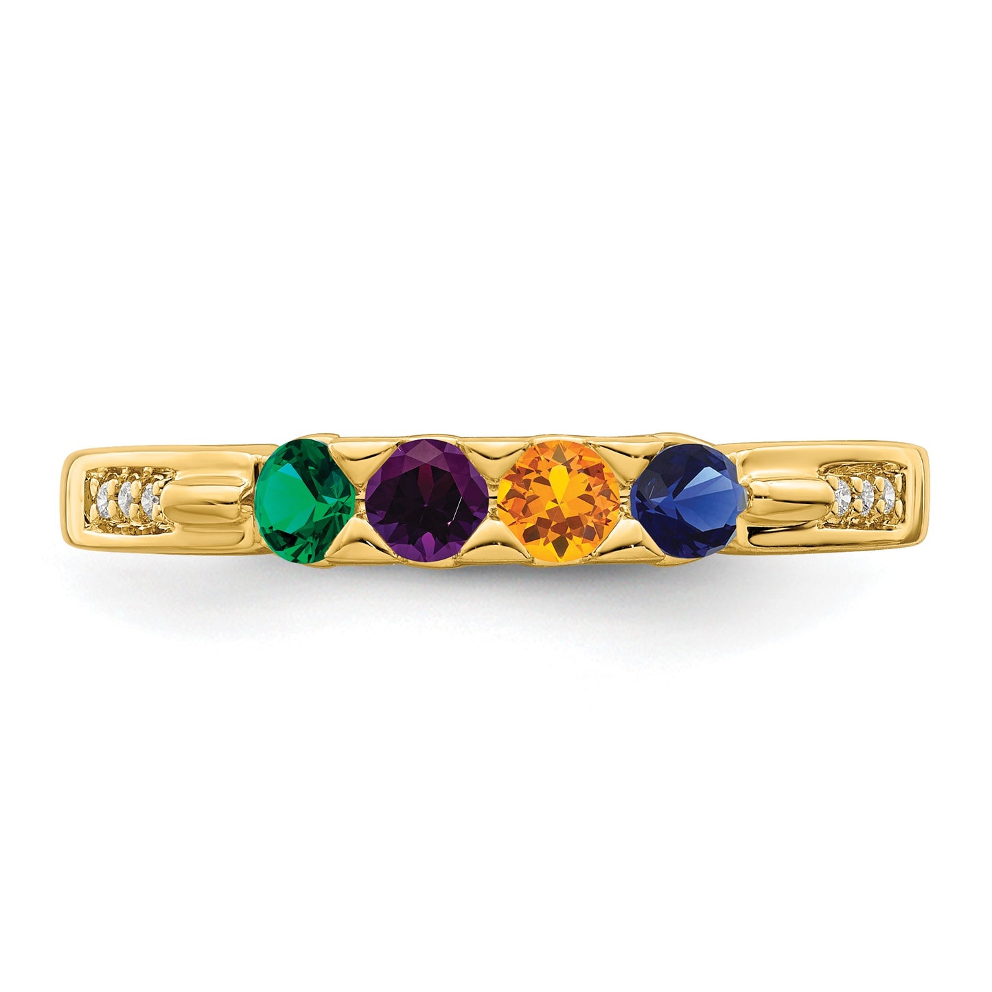 14K Family Jewelry Diamond Semi-Set Ring