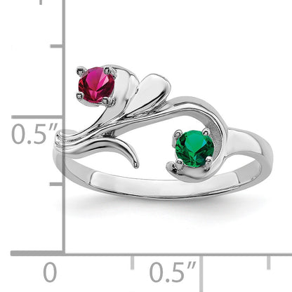 Sterling Silver Rhodium-plated Family Jewelry Mounting