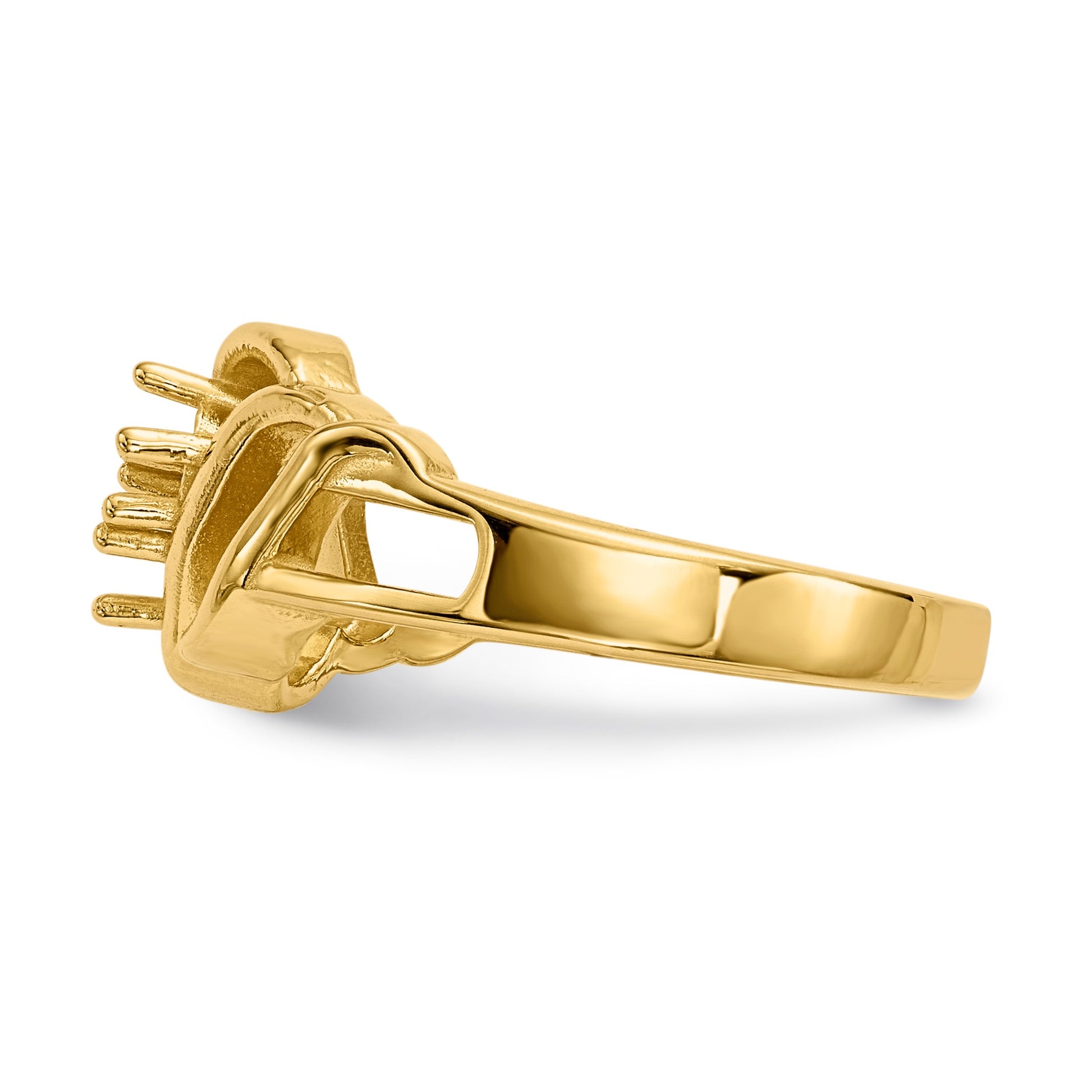 14k Polished 2-Stone Mothers Ring Mounting
