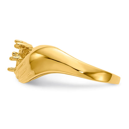 14k 3 Stone Family Ring Mounting
