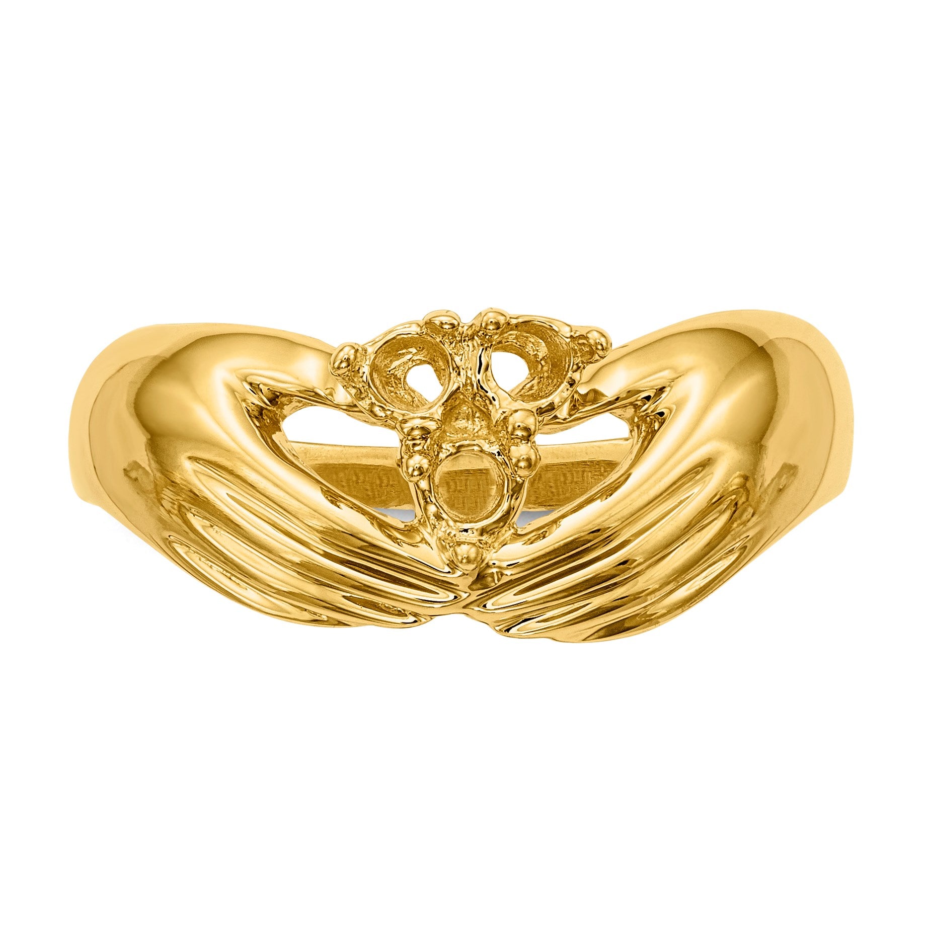 14k 3 Stone Family Ring Mounting