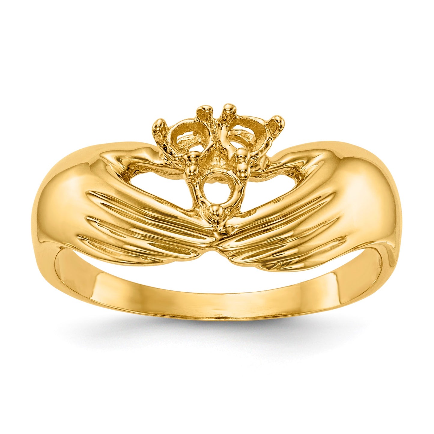14k 3 Stone Family Ring Mounting