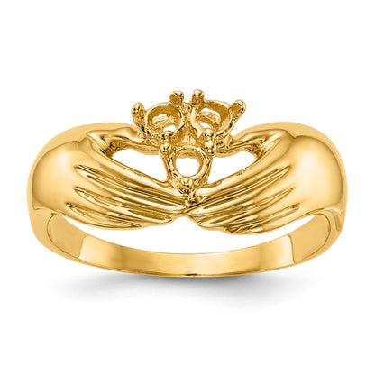 14k 3 Stone Family Ring Mounting