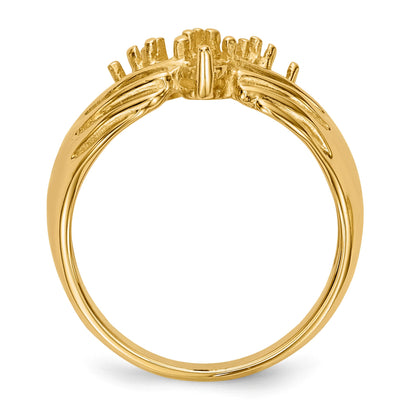 14k 7 Stone Family Ring Mounting