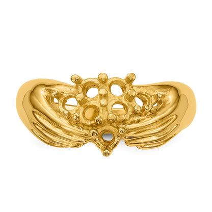 14k 7 Stone Family Ring Mounting