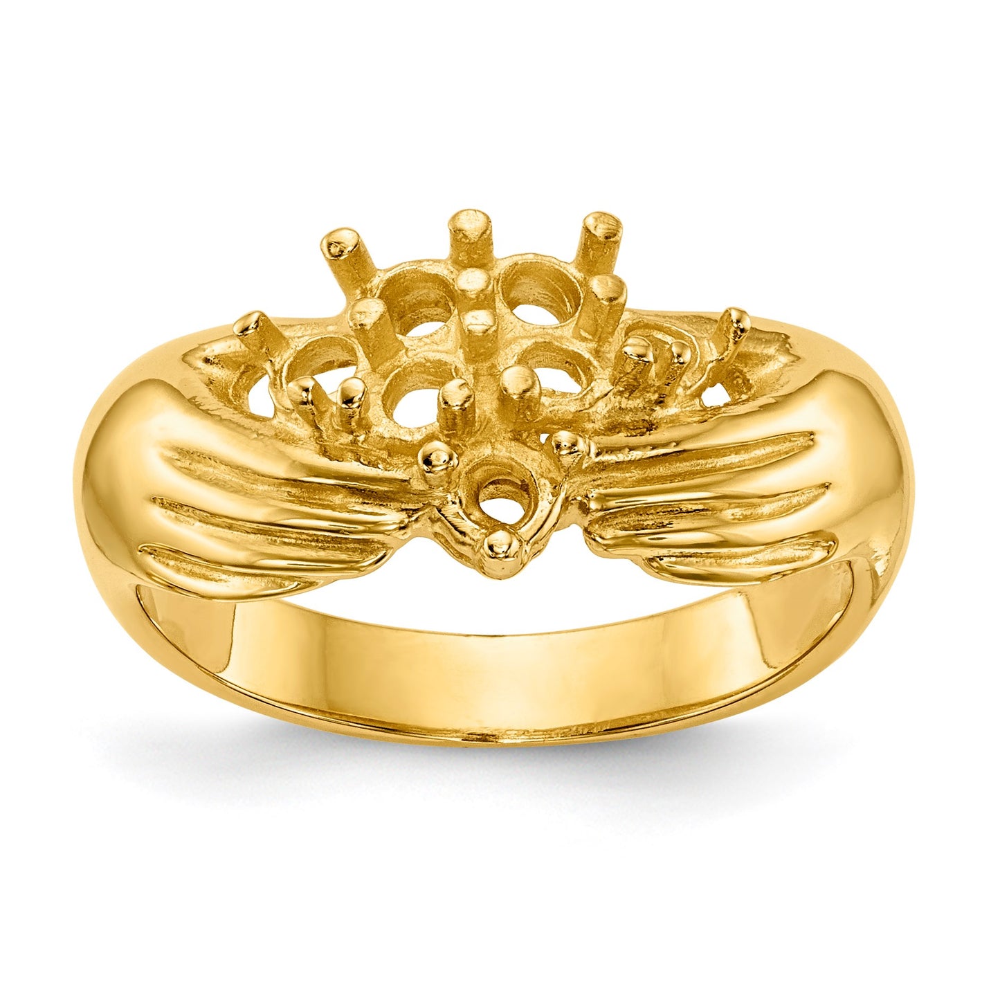14k 7 Stone Family Ring Mounting