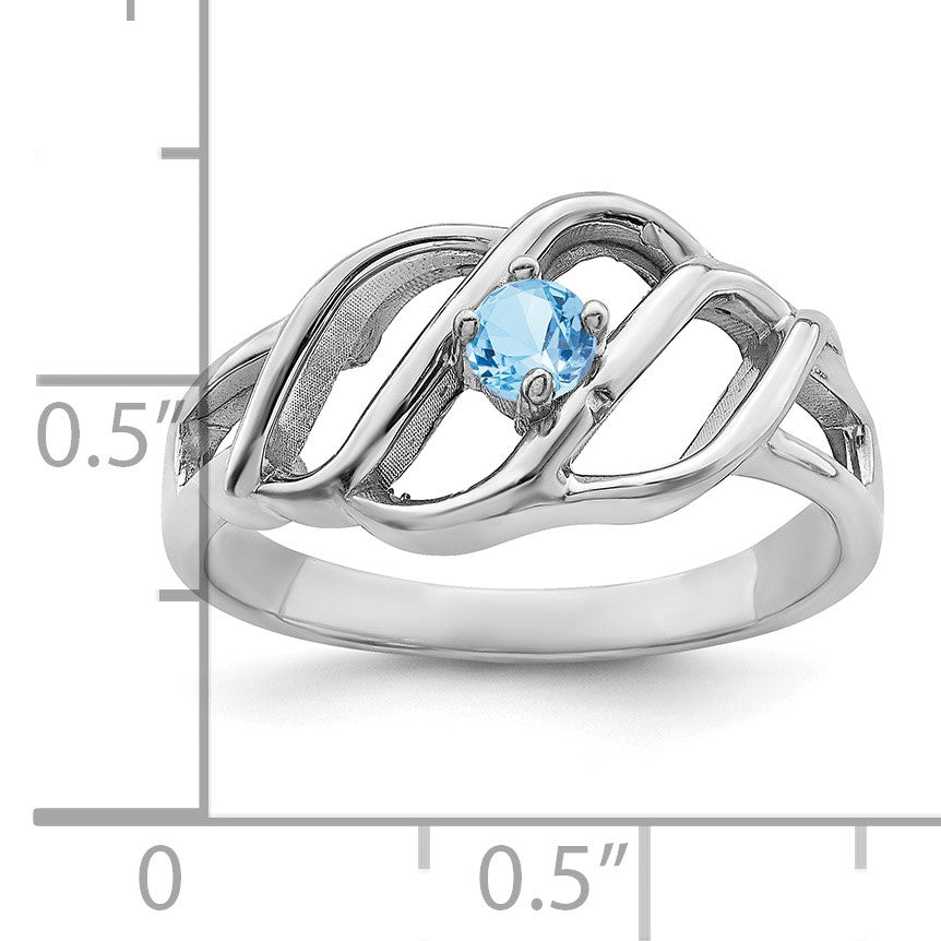 Sterling Silver Rhodium-plated Family Jewelry Mounting