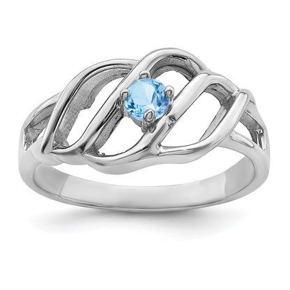 Sterling Silver Rhodium-plated Family Jewelry Mounting