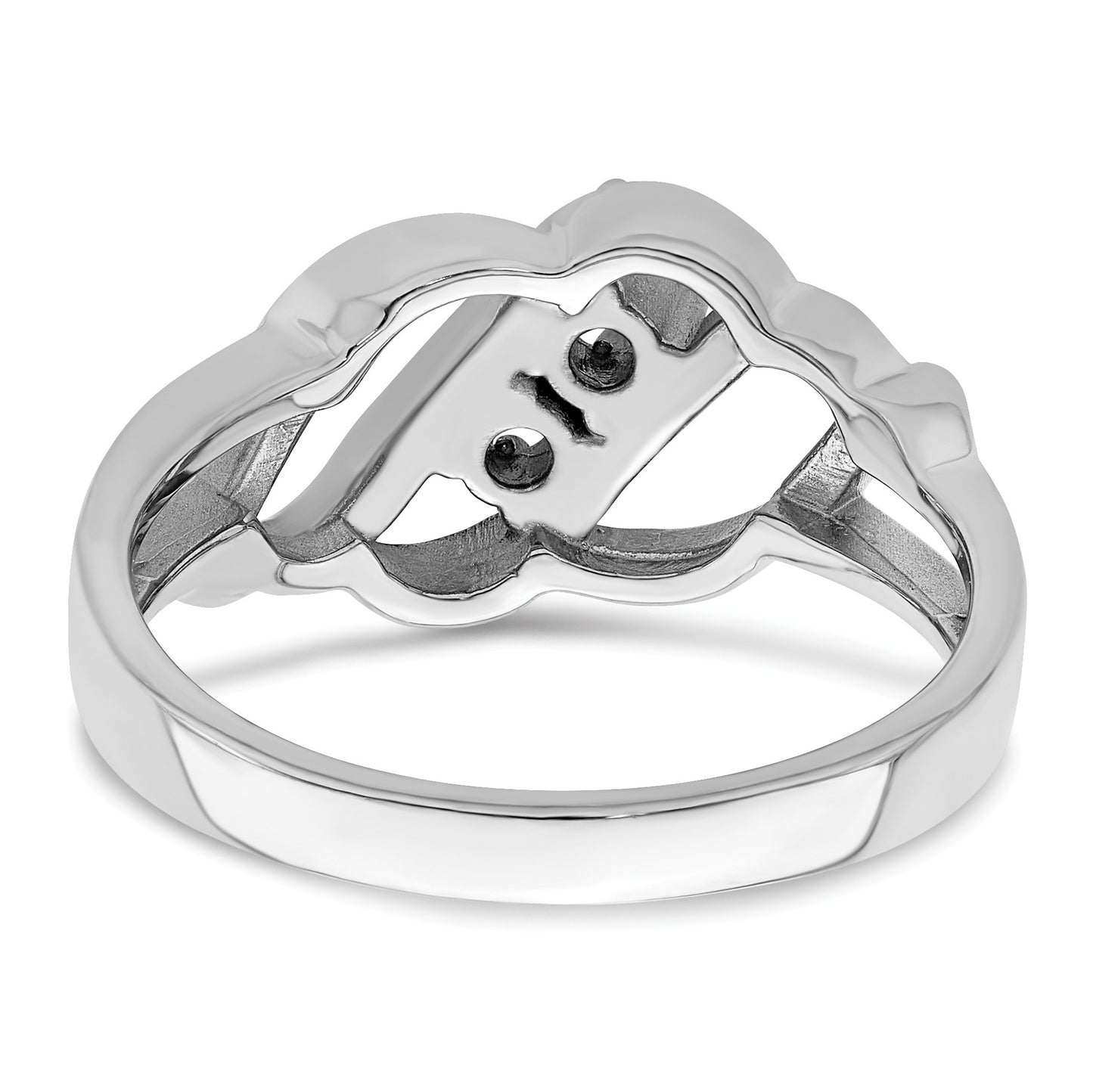 Sterling Silver Rhodium-plated Family Jewelry Mounting