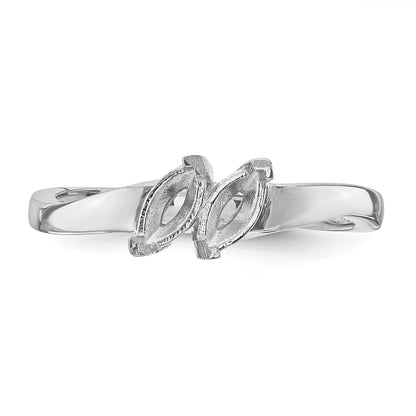 14k White Gold Family Jewelry Ring Mounting