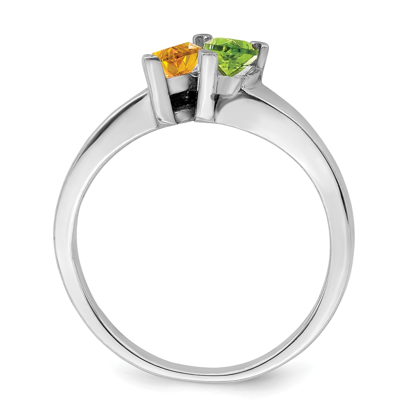 Sterling Silver Rhodium-plated Family Jewelry Mounting
