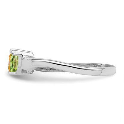 Sterling Silver Rhodium-plated Family Jewelry Mounting