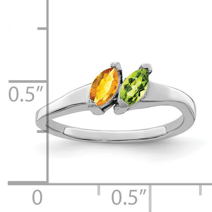 Sterling Silver Rhodium-plated Family Jewelry Mounting