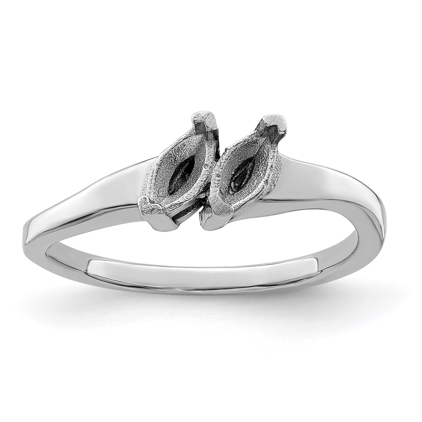 Sterling Silver Rhodium-plated Family Jewelry Mounting