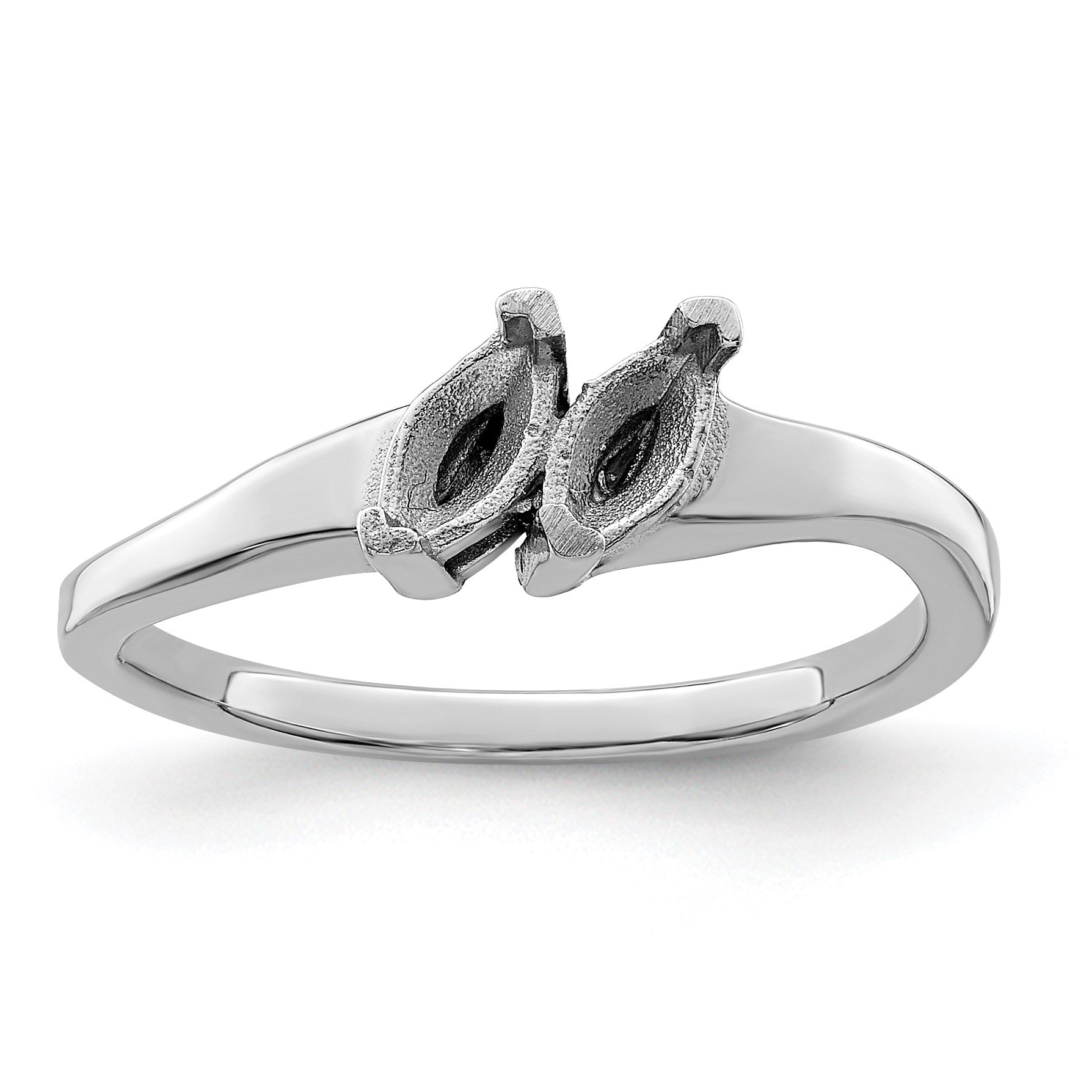 14k White Gold Family Jewelry Ring Mounting
