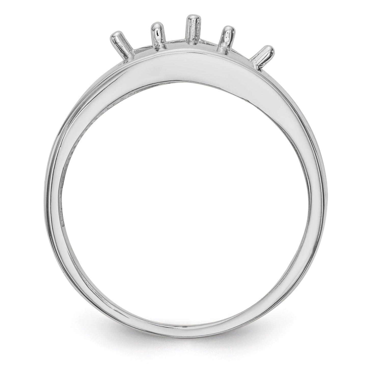 14k White Gold Family Jewelry Ring Mounting