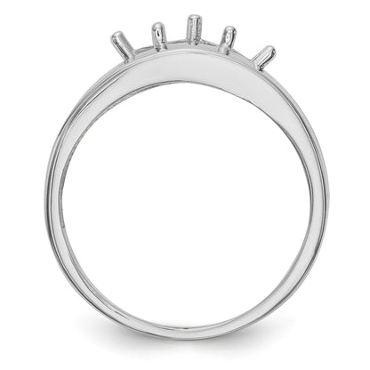 14k White Gold Family Jewelry Ring Mounting