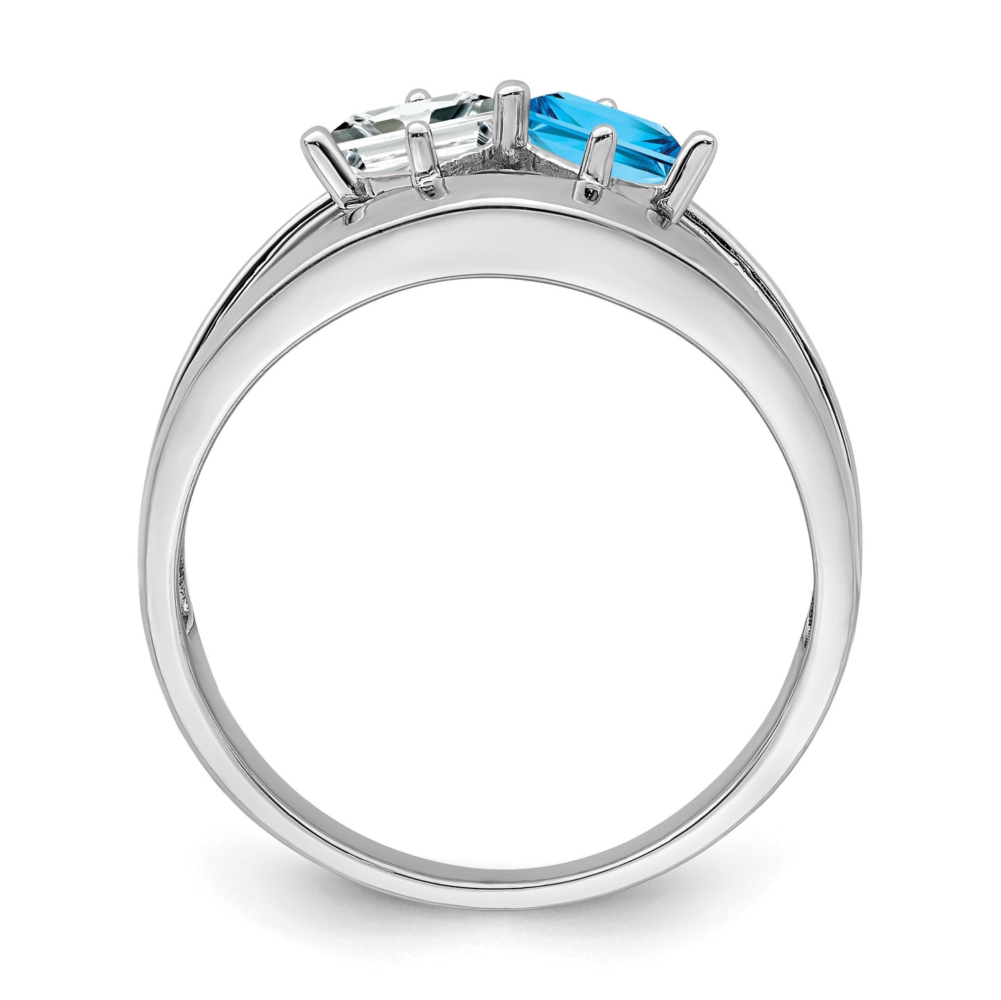 14k White Gold Family Jewelry Ring Mounting