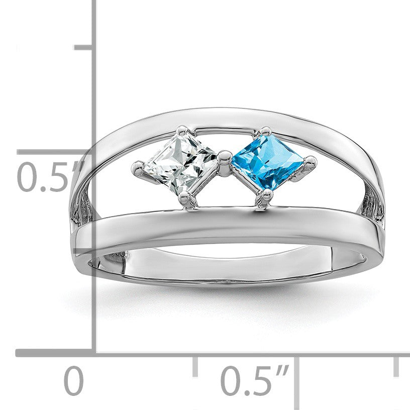 14k White Gold Family Jewelry Ring Mounting