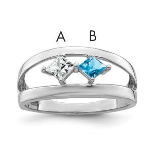 14k White Gold Family Jewelry Ring Mounting