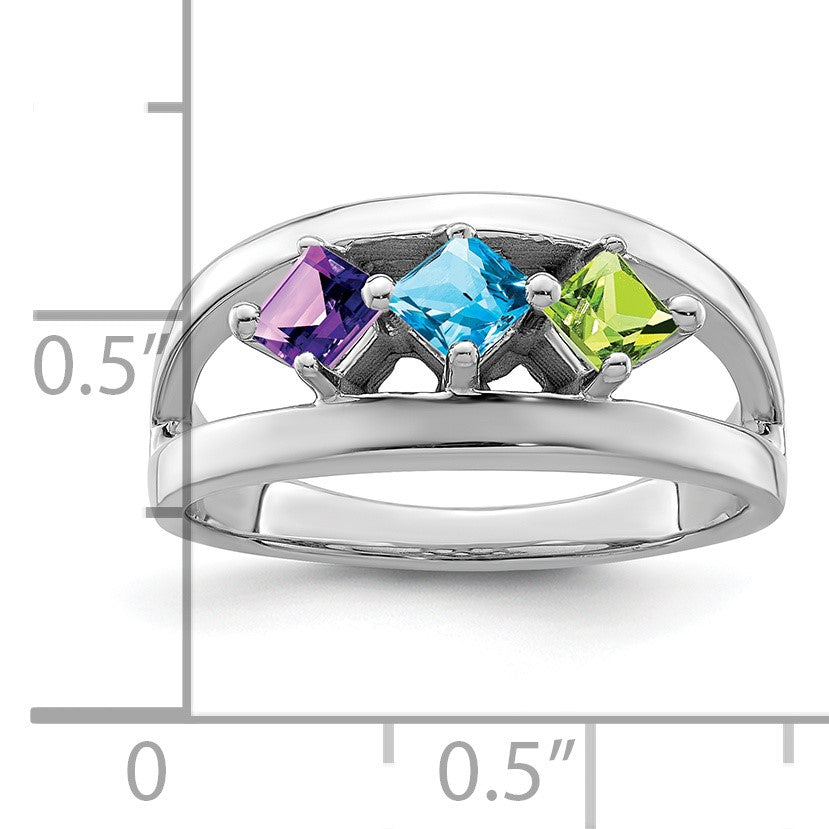 14k White Gold Family Jewelry Ring Mounting