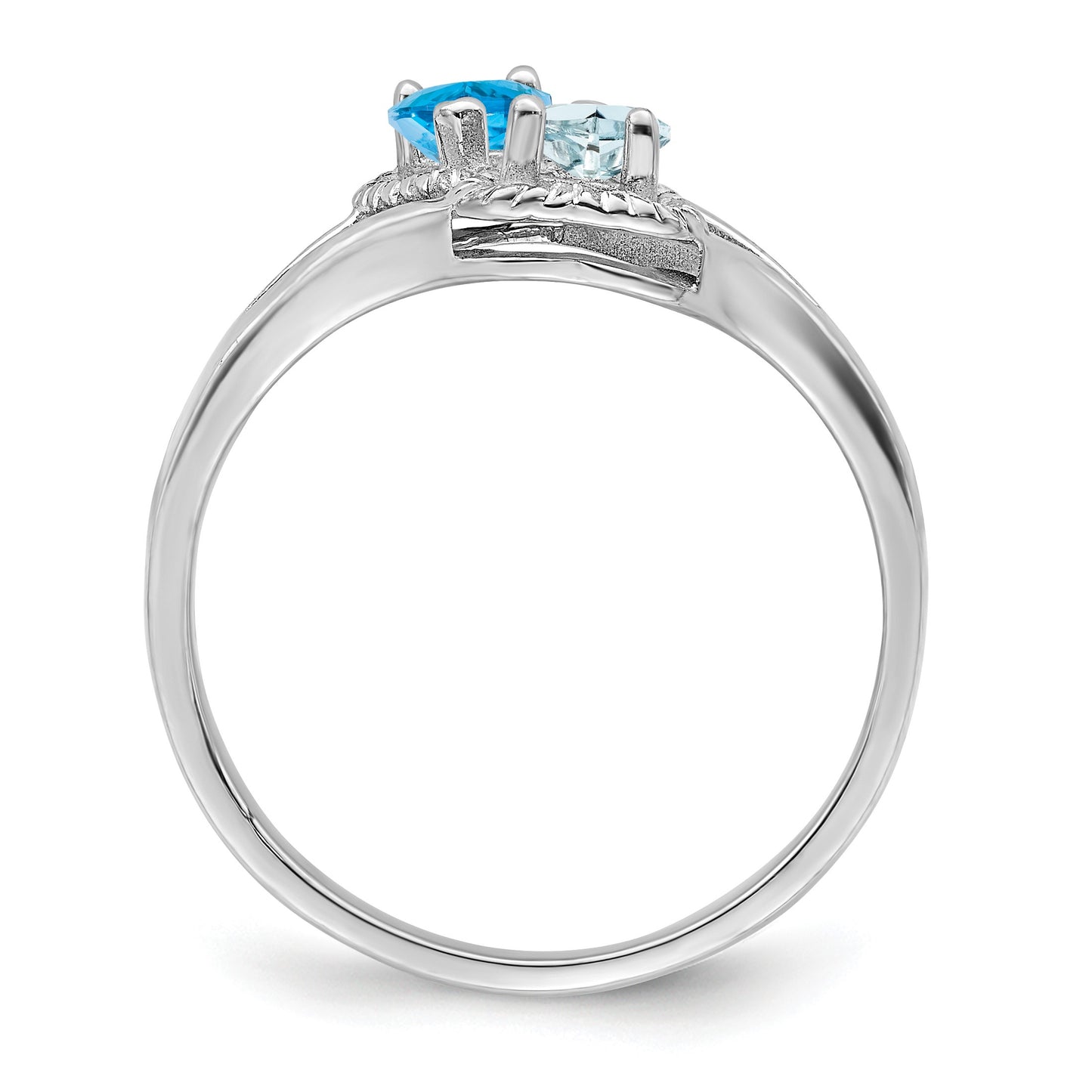 Sterling Silver Rhodium-plated Family Jewelry Mounting