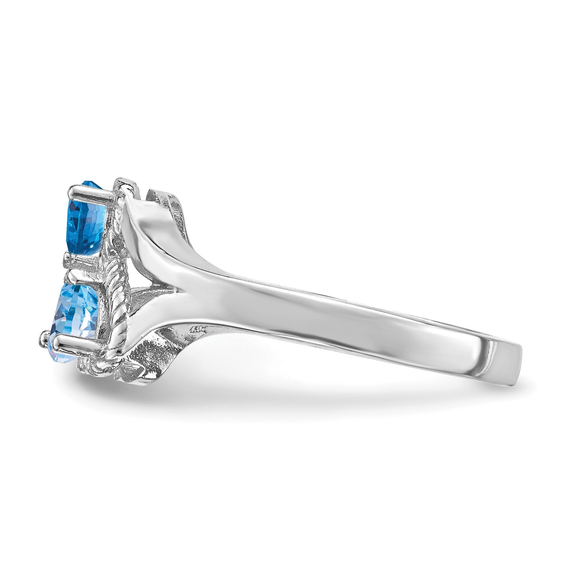 Sterling Silver Rhodium-plated Family Jewelry Mounting