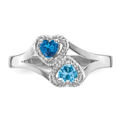 Sterling Silver Rhodium-plated Family Jewelry Mounting