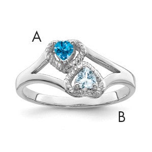 Sterling Silver Rhodium-plated Family Jewelry Mounting