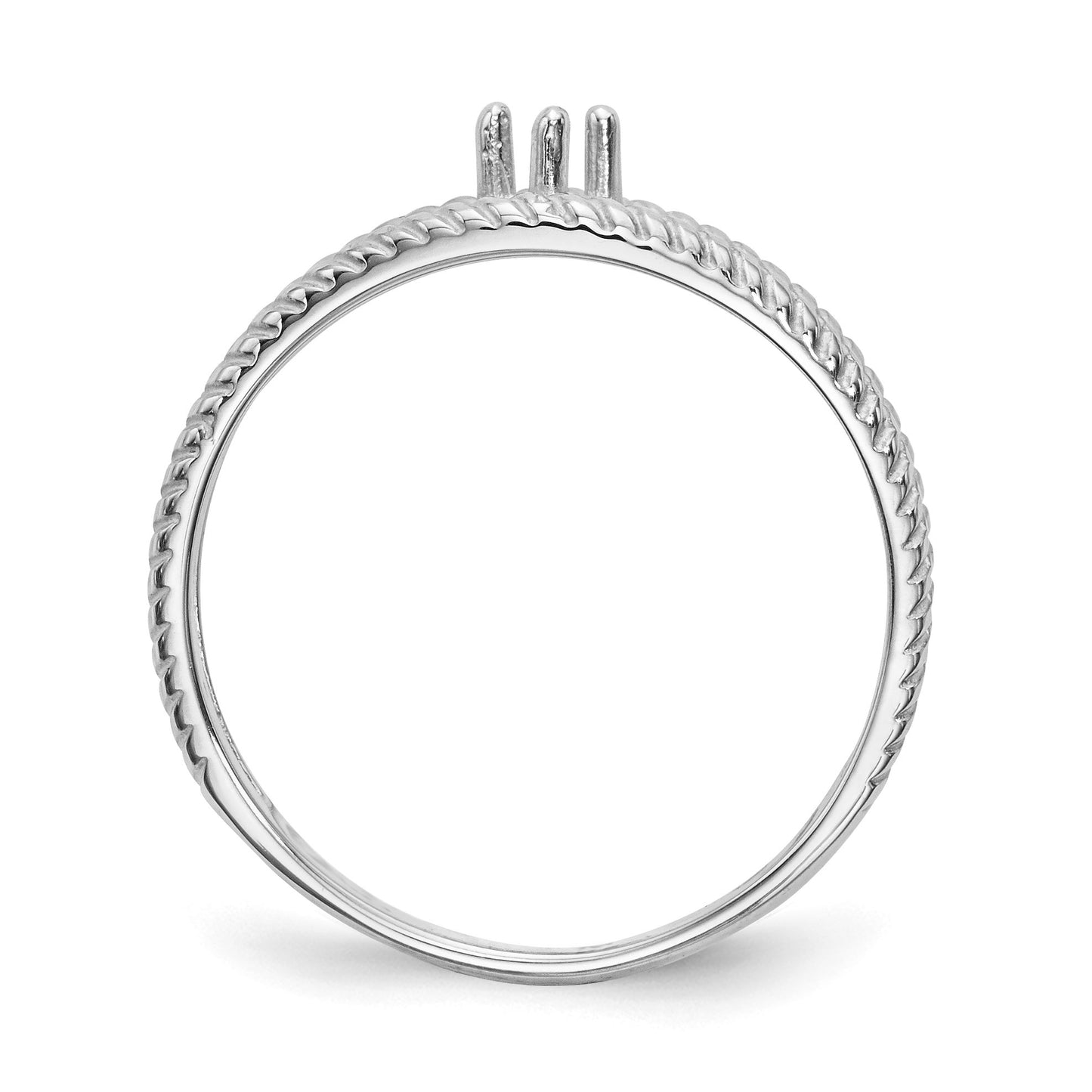 14k White Gold Family Jewelry Ring Mounting