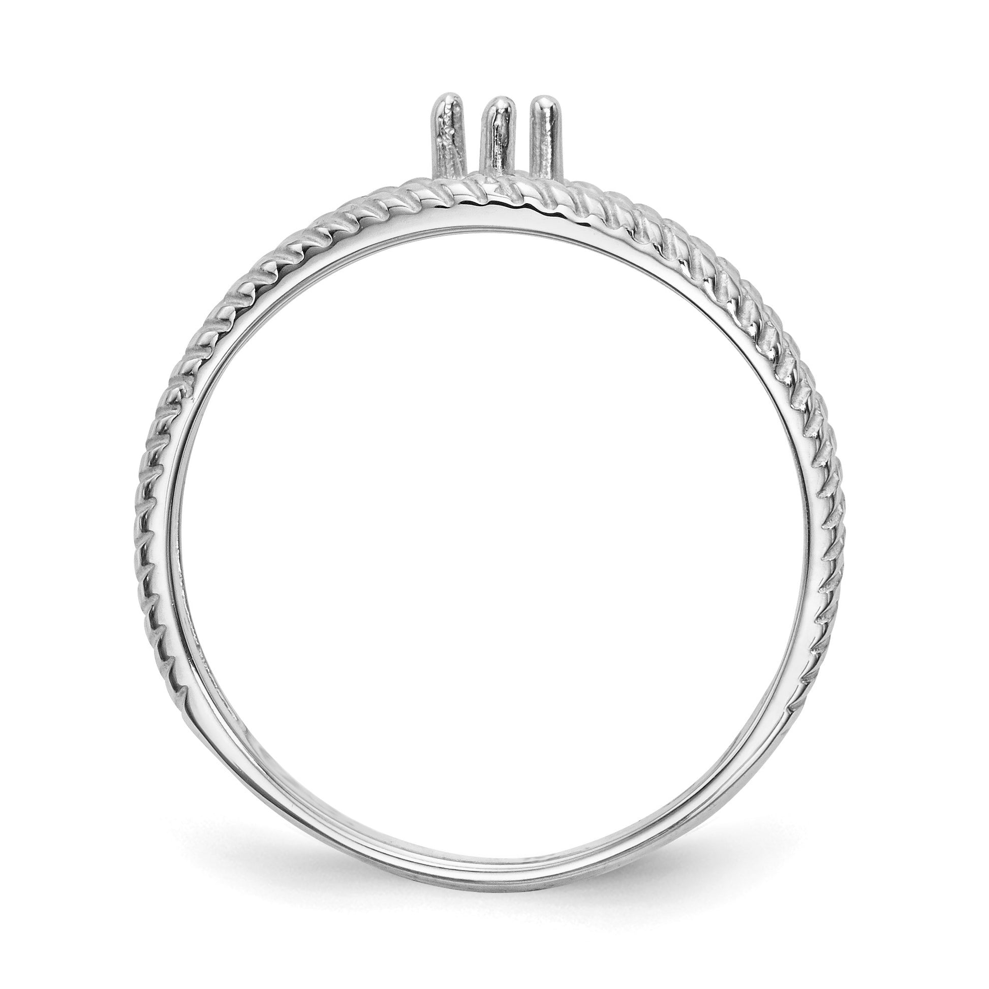 14k White Gold Family Jewelry Ring Mounting