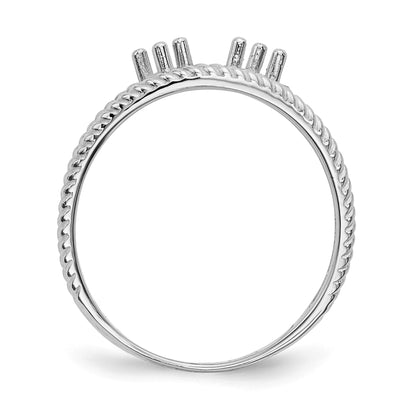 14k White Gold Family Jewelry Ring Mounting