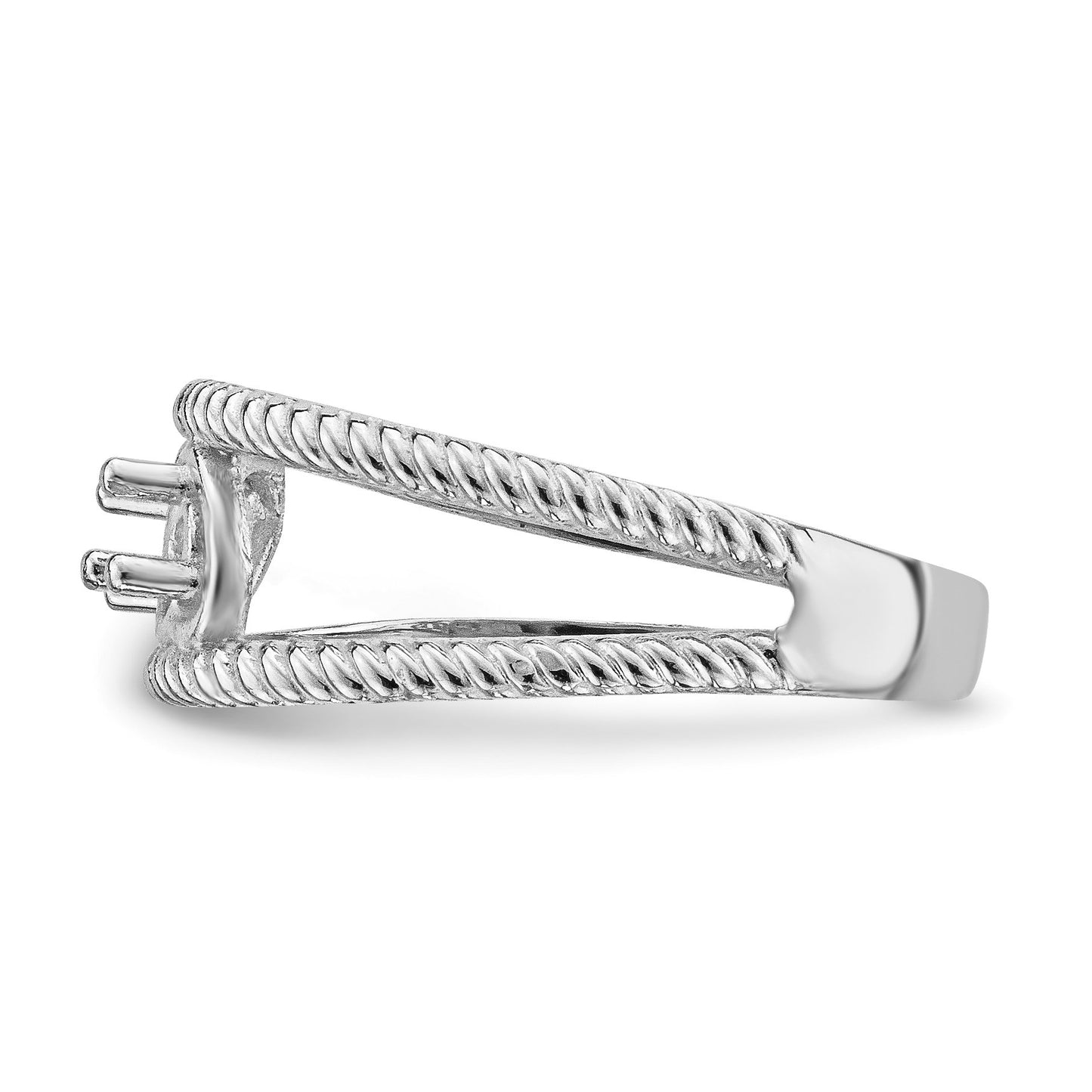14k White Gold Family Jewelry Ring Mounting