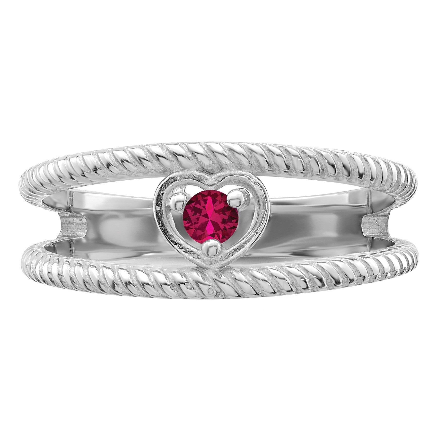 Sterling Silver Rhodium-plated Family Jewelry Mounting