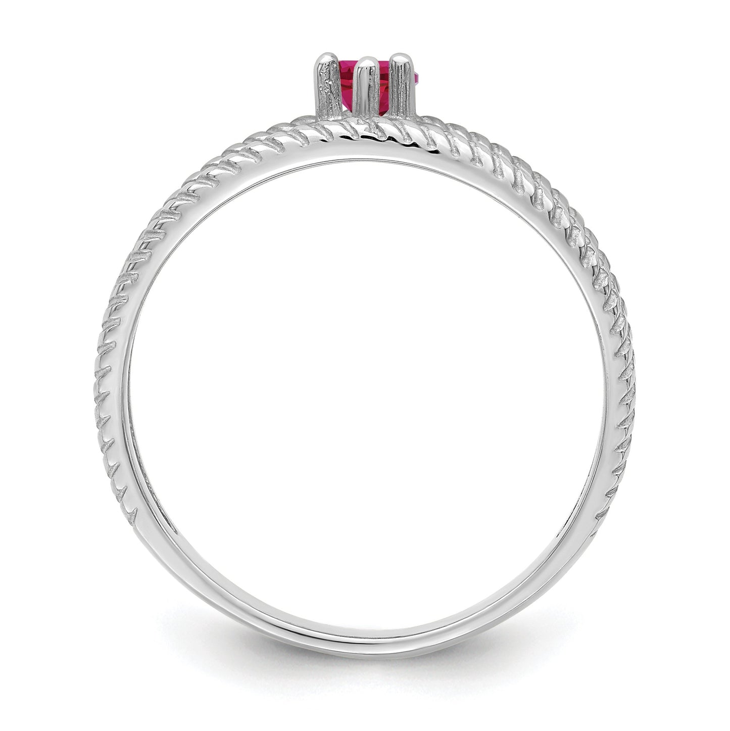 Sterling Silver Rhodium-plated Family Jewelry Mounting
