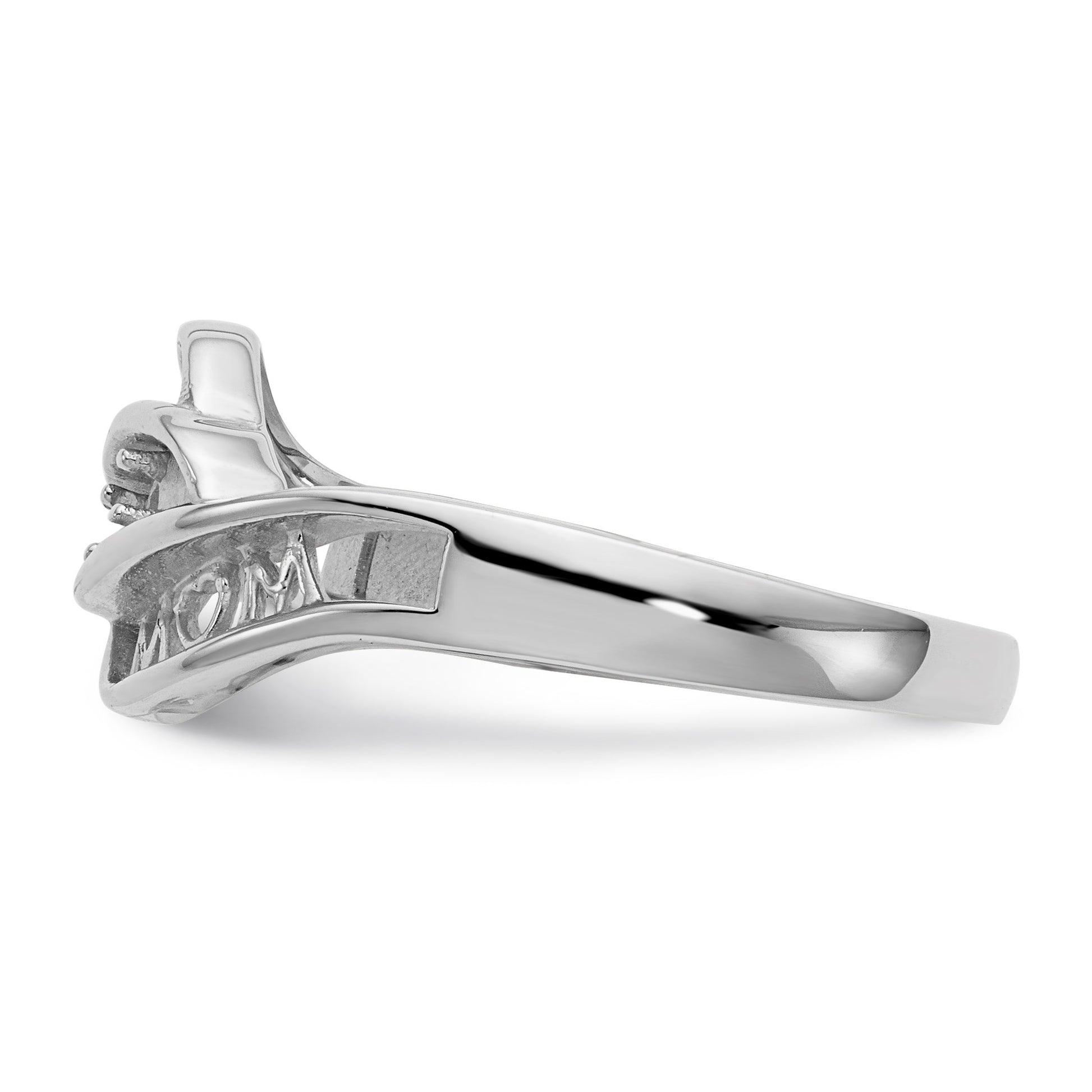 14k White Gold Family Jewelry Ring Mounting