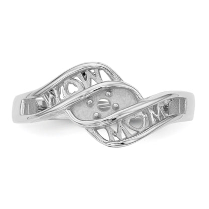 14k White Gold Family Jewelry Ring Mounting
