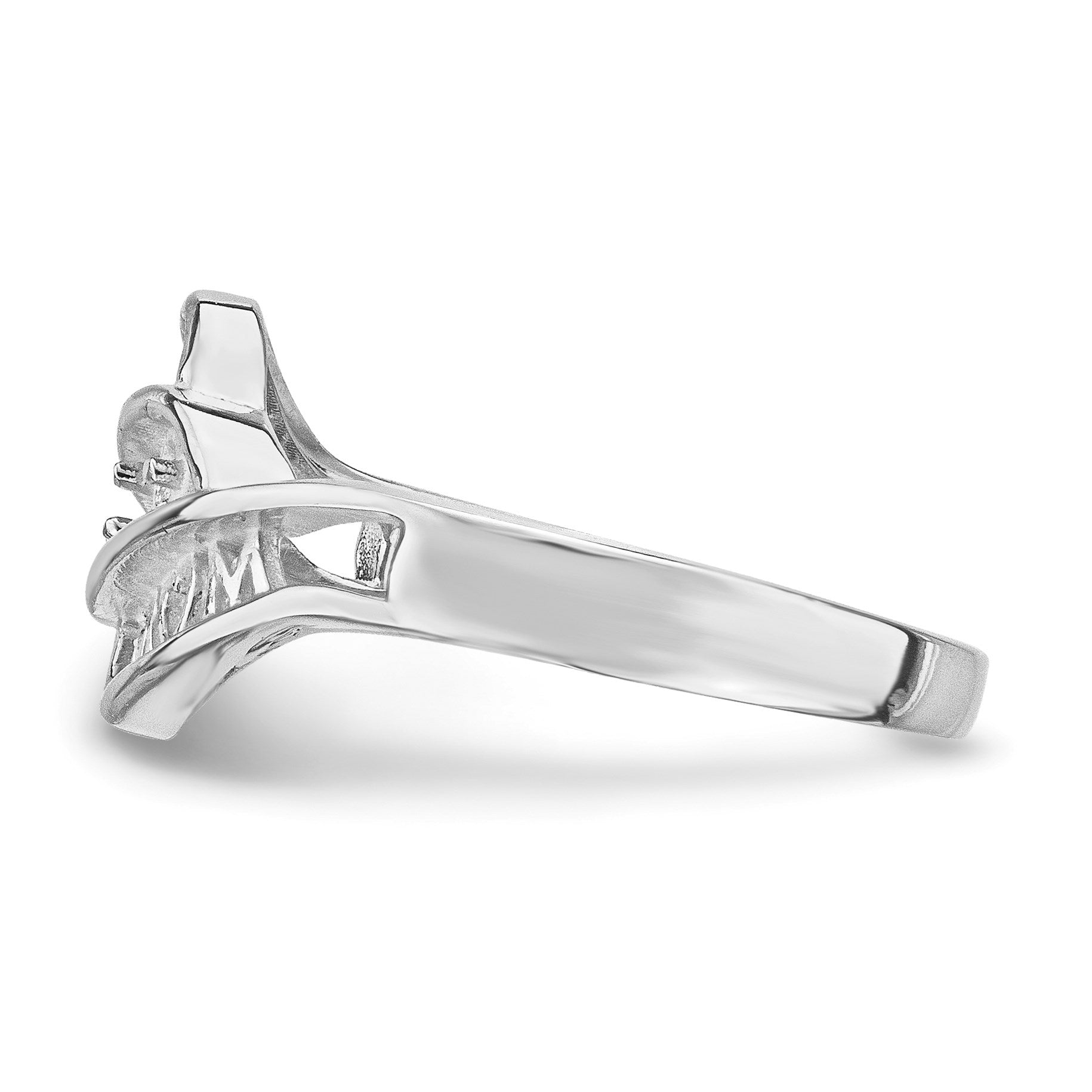 14k White Gold Family Jewelry Ring Mounting