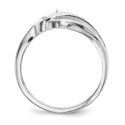 14k White Gold Family Jewelry Ring Mounting