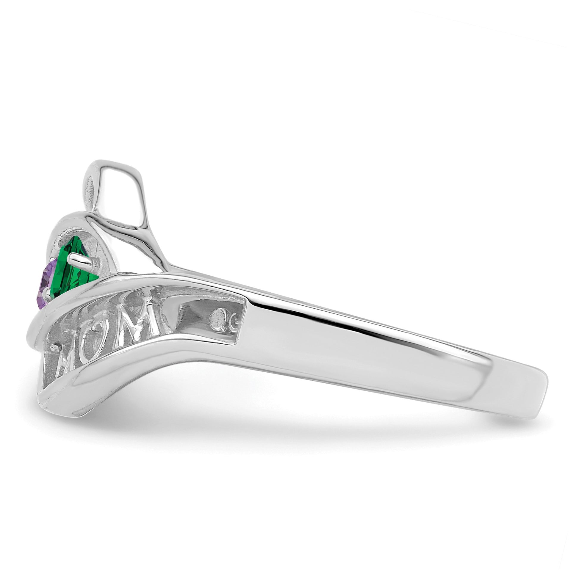 14k White Gold Family Jewelry Ring Mounting