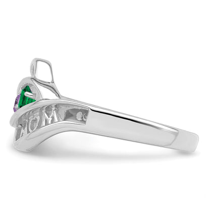 Sterling Silver Rhodium-plated Family Jewelry Mounting