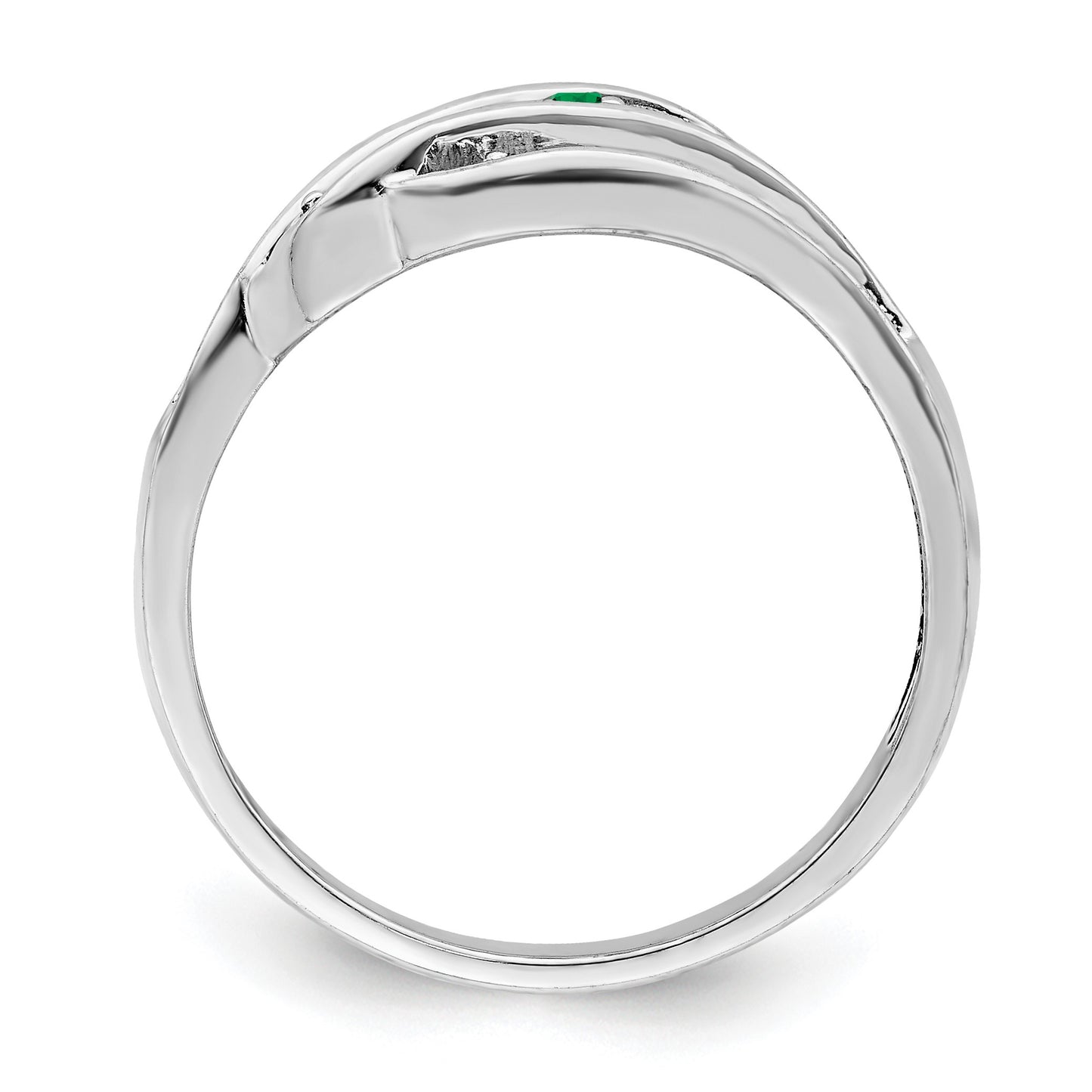 Sterling Silver Rhodium-plated Family Jewelry Mounting