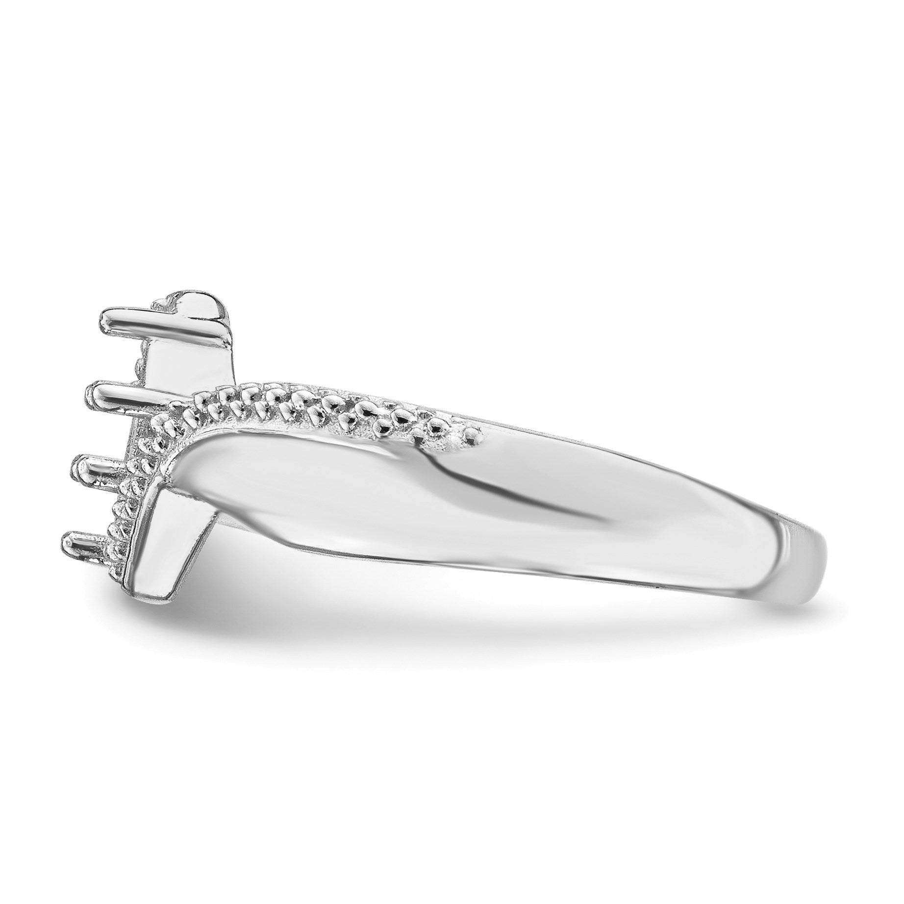 14k White Gold Family Jewelry Ring Mounting