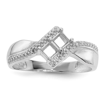 14k White Gold Family Jewelry Ring Mounting
