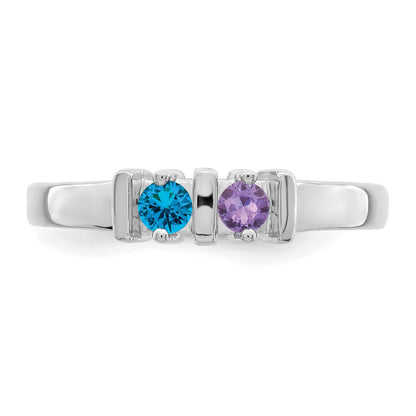 Sterling Silver Rhodium-plated Family Jewelry Mounting